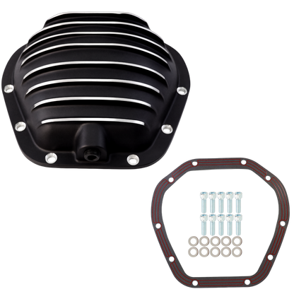 Haytalras Rear Aluminum Differential Cover For Dana 60 10-Bolt w/Gasket & Drain Plug Black - product image 1
