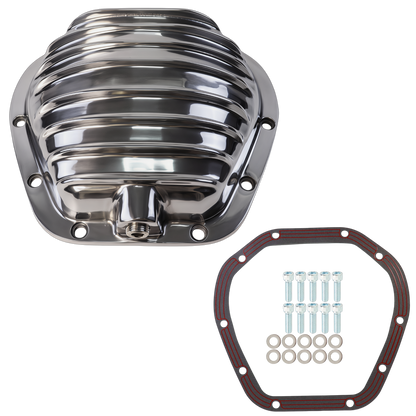 Haytalras Rear Aluminum Differential Cover For Dana 60 10-Bolt w/Gasket & Drain Plug Polished - product image 1