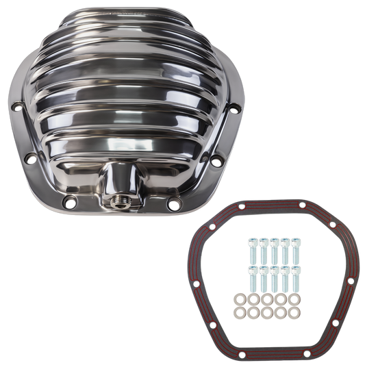 Haytalras Rear Aluminum Differential Cover For Dana 60 10-Bolt w/Gasket & Drain Plug Polished - product image 1