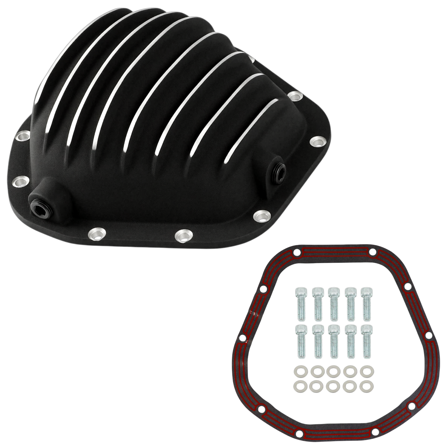 Haytalras Specialty Chrome 4910BKKIT Differential Cover Dana 60/70 9.75in 10 Bolt Black - product image 1