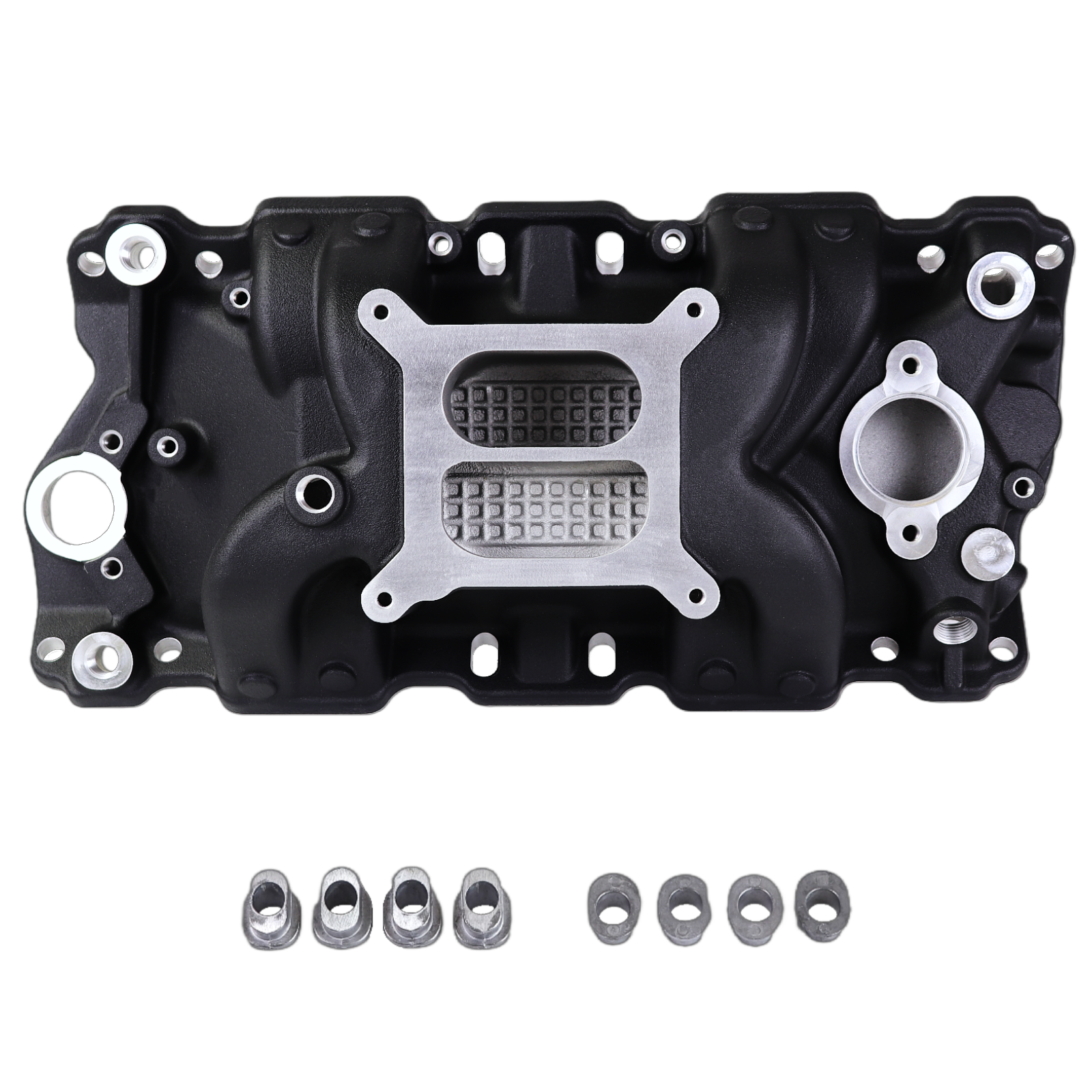 Haytalras 2021 Chevy SBC High-Rise Dual Plane Square Bore Intake Manifold 1955-1995 262-400