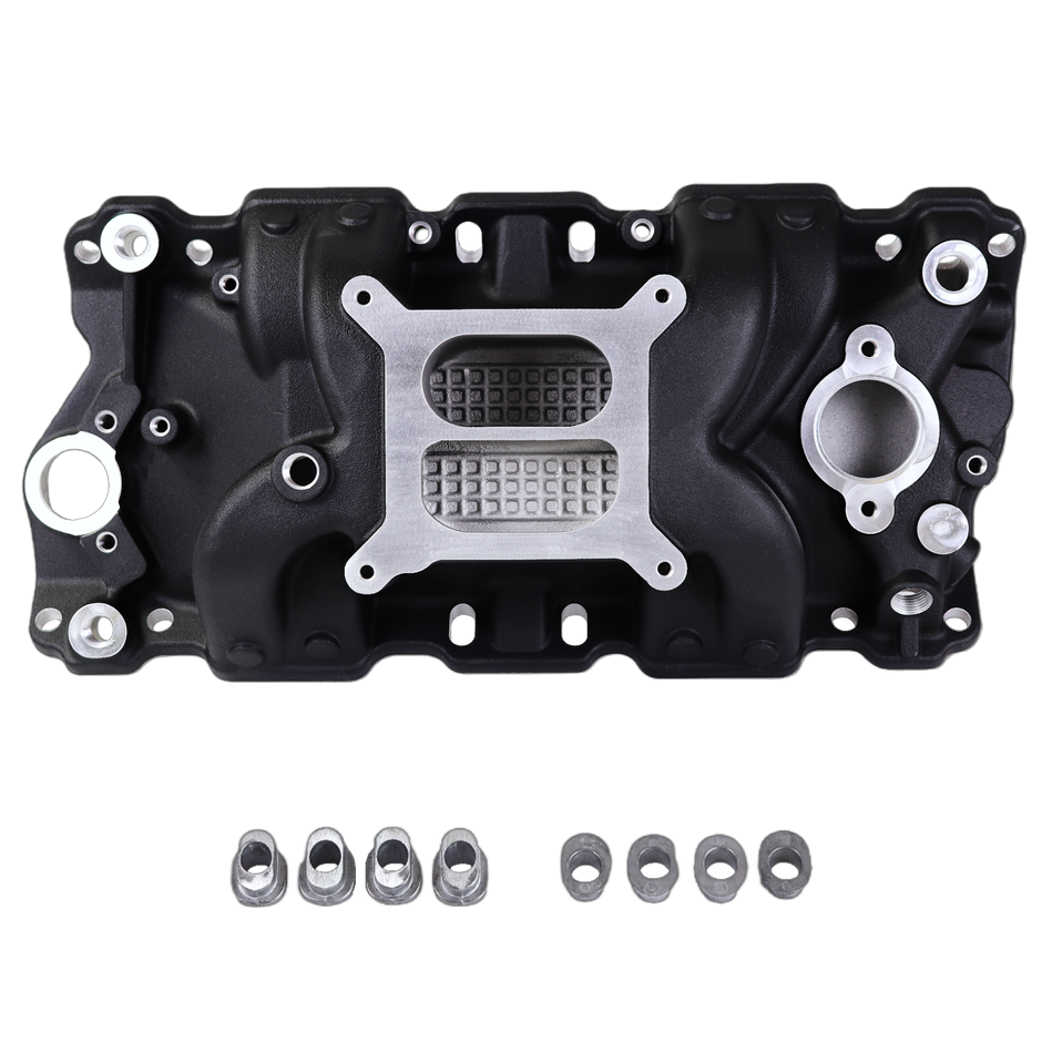Haytalras 2021 Chevy SBC High-Rise Dual Plane Square Bore Intake Manifold 1955-1995 262-400