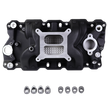 Haytalras 2021 Chevy SBC High-Rise Dual Plane Square Bore Intake Manifold 1955-1995 262-400