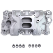 Haytalras 2021 Chevy SBC High-Rise Dual Plane Square Bore Intake Manifold 1955-1995 262-400