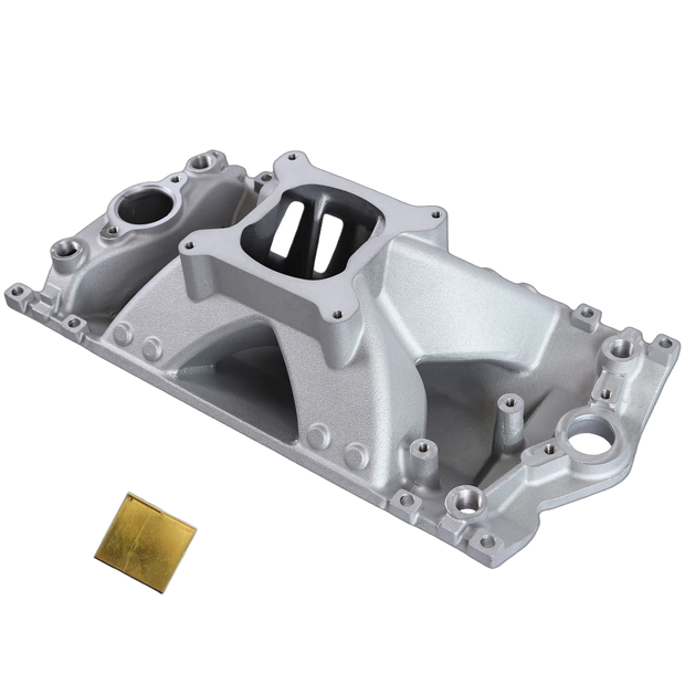 Haytalras High Rise Single Plane Vortec Small Block Aluminum Intake Manifold for Chevy 350
