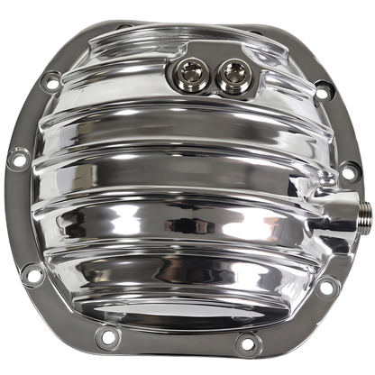 Haytalras Rear Differential Cover with Gasket & Drain Plug For Jeep D25 27 30 10-Bolt Polished - product image 3
