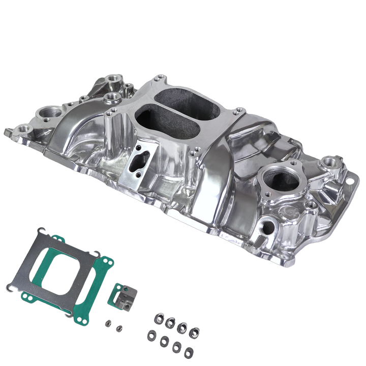 Haytalras SBC Dual Plane Intake Manifold 2001 for 262 265 267 283 302 305 307 327 350 400