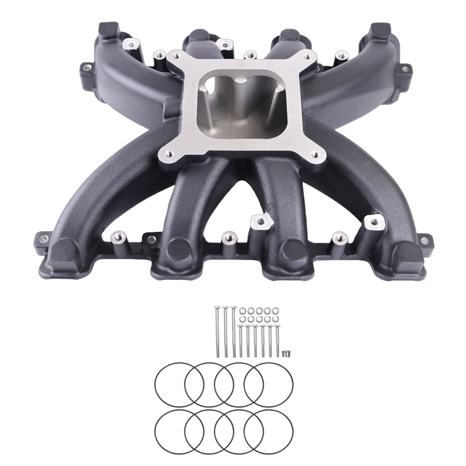 Haytalras 300-131 GM LS3 L92 Rectangle Port Mid-Rise Single Plane 4150 Intake Manifold 6.0L 6.2L