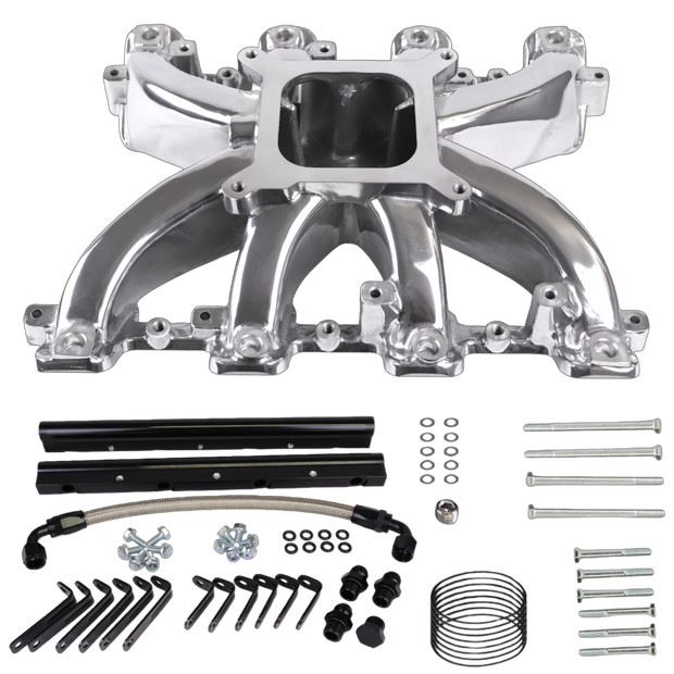 Haytalras 300-137 GM LS1 LS2 LS6 Cathedral Port Mid-Rise Single Plane 4150 EFI Intake Manifold 5.7L 6.0L