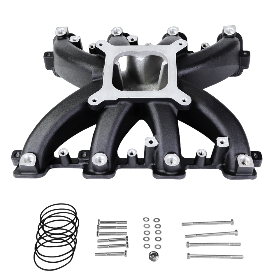 Haytalras 300-136 GM LS3 L92 Rectangle Port Mid-Rise Single Plane 4150 EFI Intake Manifold 6.0L 6.2L