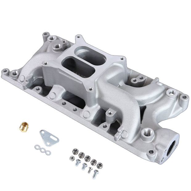 Haytalras Air Gap Dual Plane Aluminum Intake Manifold For Small Block Ford SBF 260 289 302