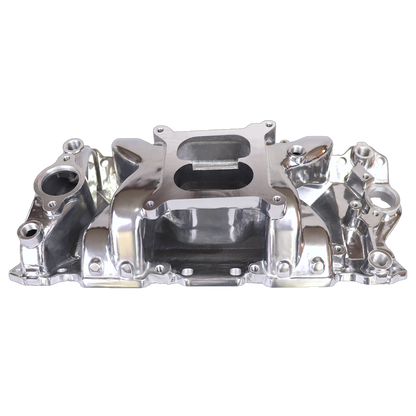 Haytalras SBC Air Gap Dual Plane Intake Manifold 2026 for 262 265 267 283 302 305 307 327 350 400 - product image NaN