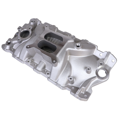 Haytalras SBC Intake Manifold 2703 with Oil Fill Tube for Chevy 262 305 350 400 - product image NaN