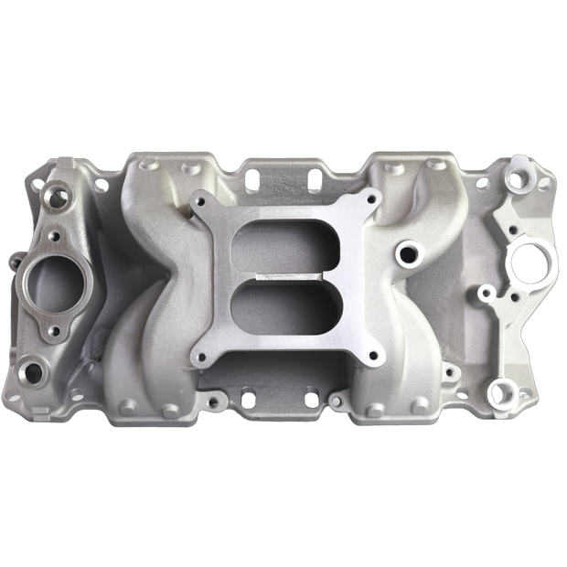 Haytalras Aluminum Dual Plane Air Gap Intake Manifold 22026 For SBC Chevy 350 Small Block