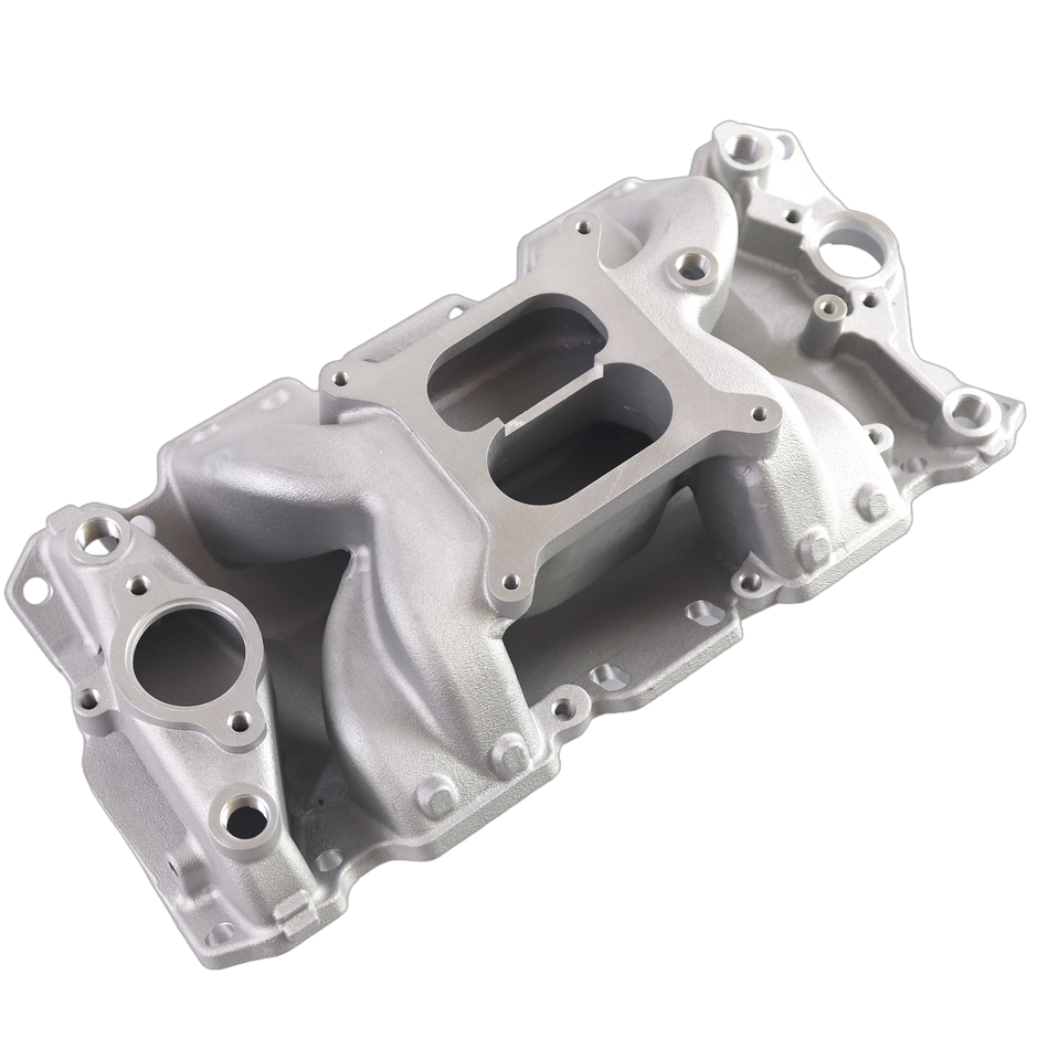 Haytalras 2026 Chevy SBC Air-Gap Dual Plane Square Bore Intake Manifold 1957-1995 262-400