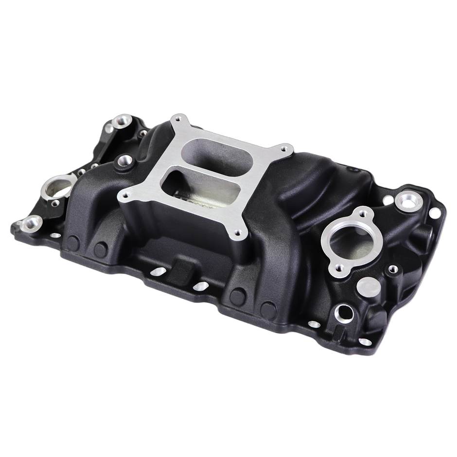 Haytalras 2021 Chevy SBC High-Rise Dual Plane Square Bore Intake Manifold 1955-1995 262-400