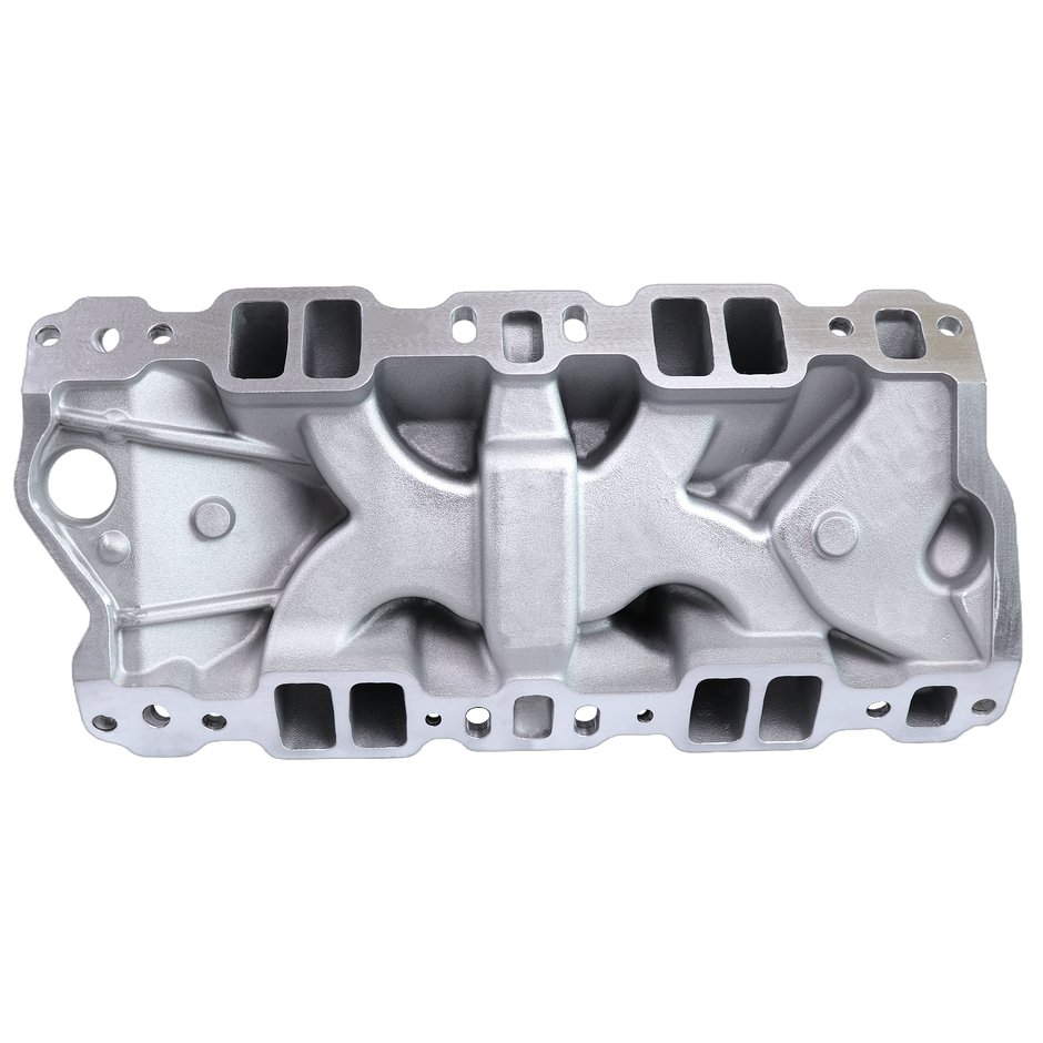 Haytalras 2021 Chevy SBC High-Rise Dual Plane Square Bore Intake Manifold 1955-1995 262-400