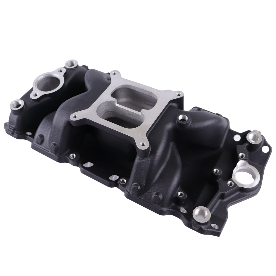 Haytalras 2026 Chevy SBC Air-Gap Dual Plane Square Bore Intake Manifold 1957-1995 262-400