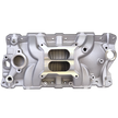 Haytalras 2703 Chevy SBC Dual Plane Square Bore Intake Manifold with Oil Fill Tube 1955-1986 262-400