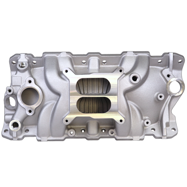 Haytalras 2703 SBC Intake Manifold Performer EPS w/ Oil Fill Tube For Chevy 262-400 55-86